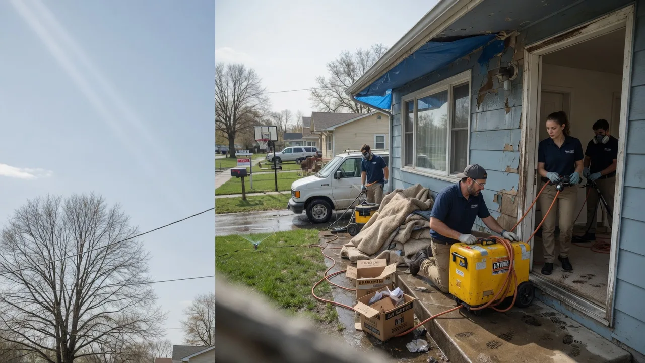 Basement Flood Cleanup in Ina, IL near me
